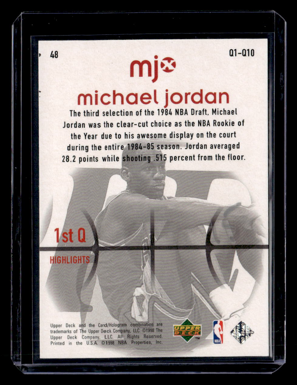 1998 Upper Deck MJx #48 Michael Jordan