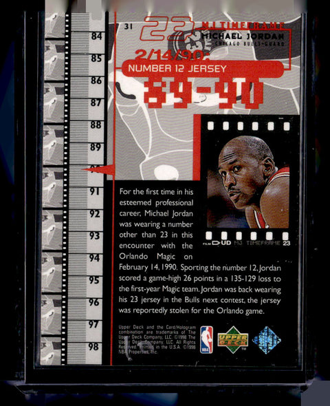 1998 Upper Deck Michael Jordan Living Legend #31 Michael Jordan