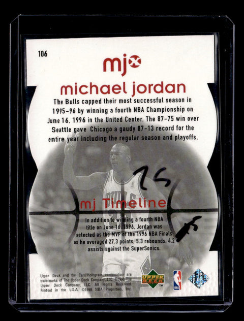 1998 Upper Deck MJx #106 Michael Jordan Timepieces Red #/2300