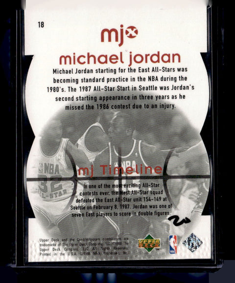 1998 Upper Deck MJx #18 Michael Jordan Timepieces Bronze #/230