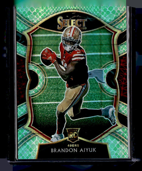 2020 Panini Select #66 Brandon Aiyuk Dragon Scale Prizm #/67