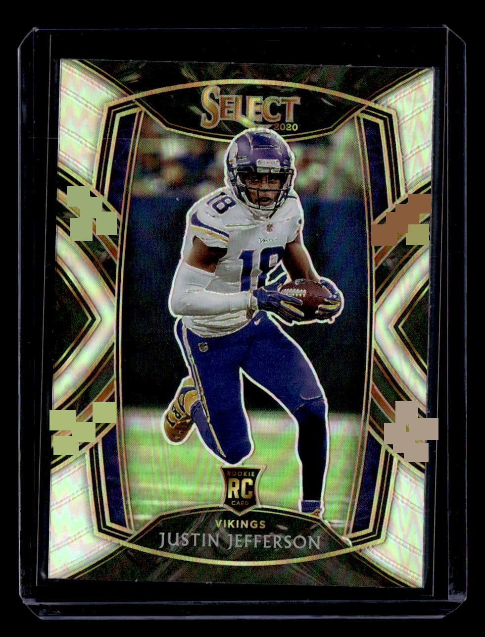 2020 Panini Select #261 Justin Jefferson Silver Prizm