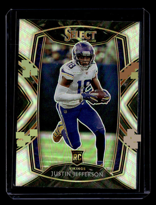 2020 Panini Select #261 Justin Jefferson Silver Prizm