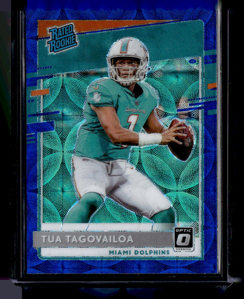 2020 Donruss Optic #152 Tua Tagovailoa Blue Scope