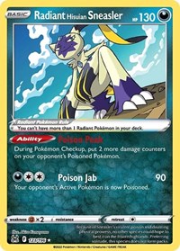 pokemon SWSH11: Lost Origin Radiant Hisuian Sneasler
