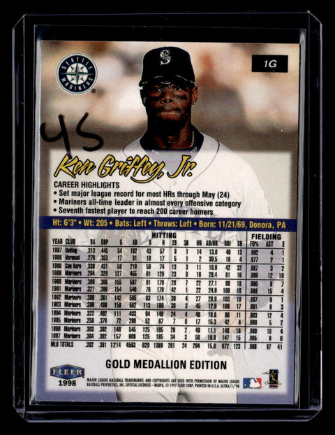 1998 Ultra #1G Ken Griffey Jr. Gold Medallion