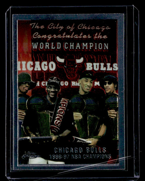 1998 Topps Chrome #51 Chicago Bulls Checklist