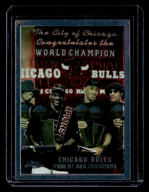 1998 Topps Chrome #51 Chicago Bulls Checklist