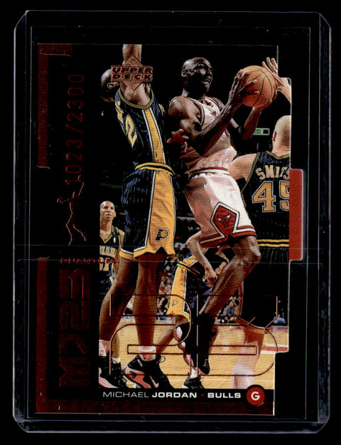 1998-99 Upper Deck #QMM18 Michael Jordan MJ23 Tier 1 (Quantum Bronze) #/2300