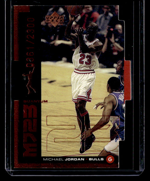 1998-99 Upper Deck #QMM21 Michael Jordan MJ23 Tier 1 (Quantum Bronze) #/2300
