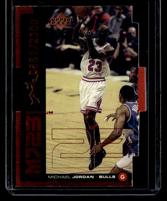 1998-99 Upper Deck #QMM21 Michael Jordan MJ23 Tier 1 (Quantum Bronze) #/2300