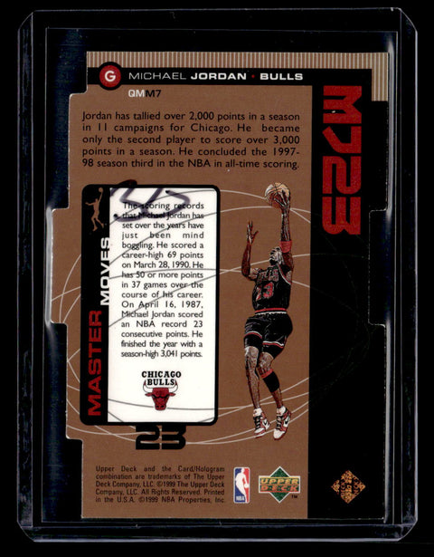 1998-99 Upper Deck #QMM7 Michael Jordan MJ23 Tier 1 (Quantum Bronze) #/2300