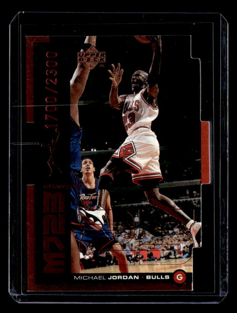 1998-99 Upper Deck #QMM7 Michael Jordan MJ23 Tier 1 (Quantum Bronze) #/2300