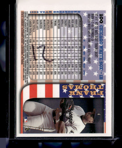 1997 Bowman Chrome #100 Frank Thomas International