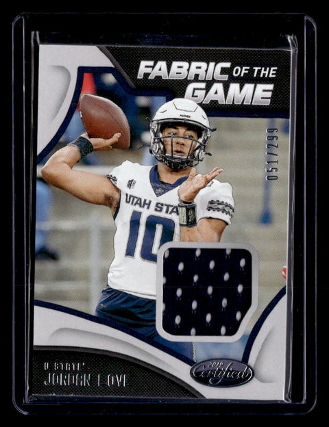 2019 Panini Certified #10 Jordan Love Fabric Of The Game