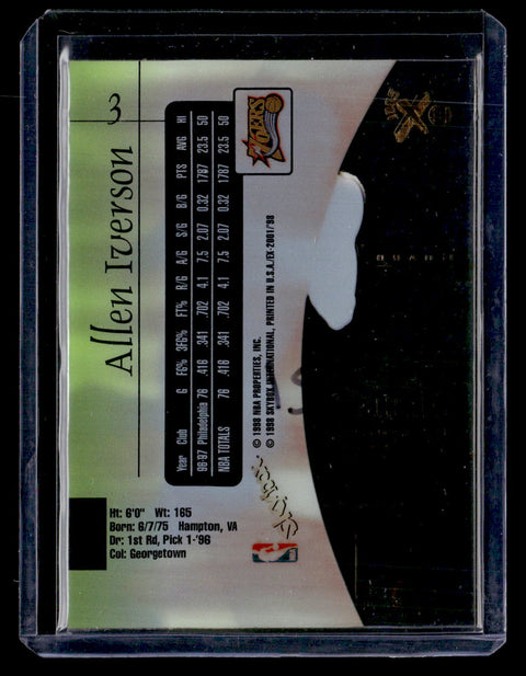 1998 Skybox E-X2001 #3 Allen Iverson