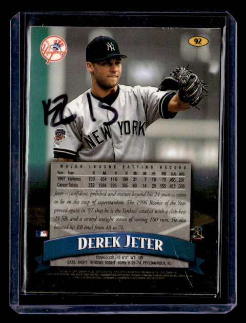 1998 Topps Finest #92 Derek Jeter