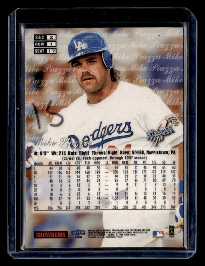 1998 Flair Showcase #17 Mike Piazza Row 1