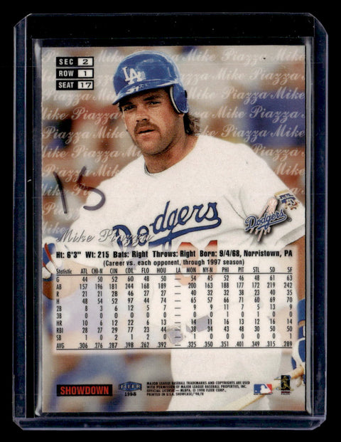 1998 Flair Showcase #17 Mike Piazza Row 1