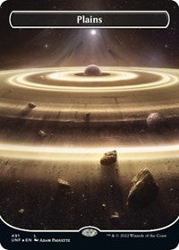 MTG Unfinity Plains (491) (Borderless) (Galaxy Foil)