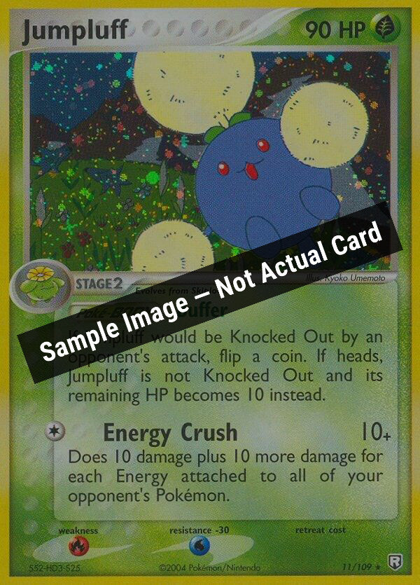 Pokemon,EX Team Rocket Returns,Jumpluff - 11/109,Holofoil,Lightly Played — Sample Image, Not Actual Card