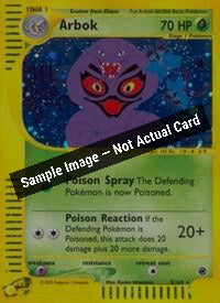 Pokemon,Expedition,Arbok (3) - 003/165,Reverse Holofoil,Lightly Played — Sample Image, Not Actual Card