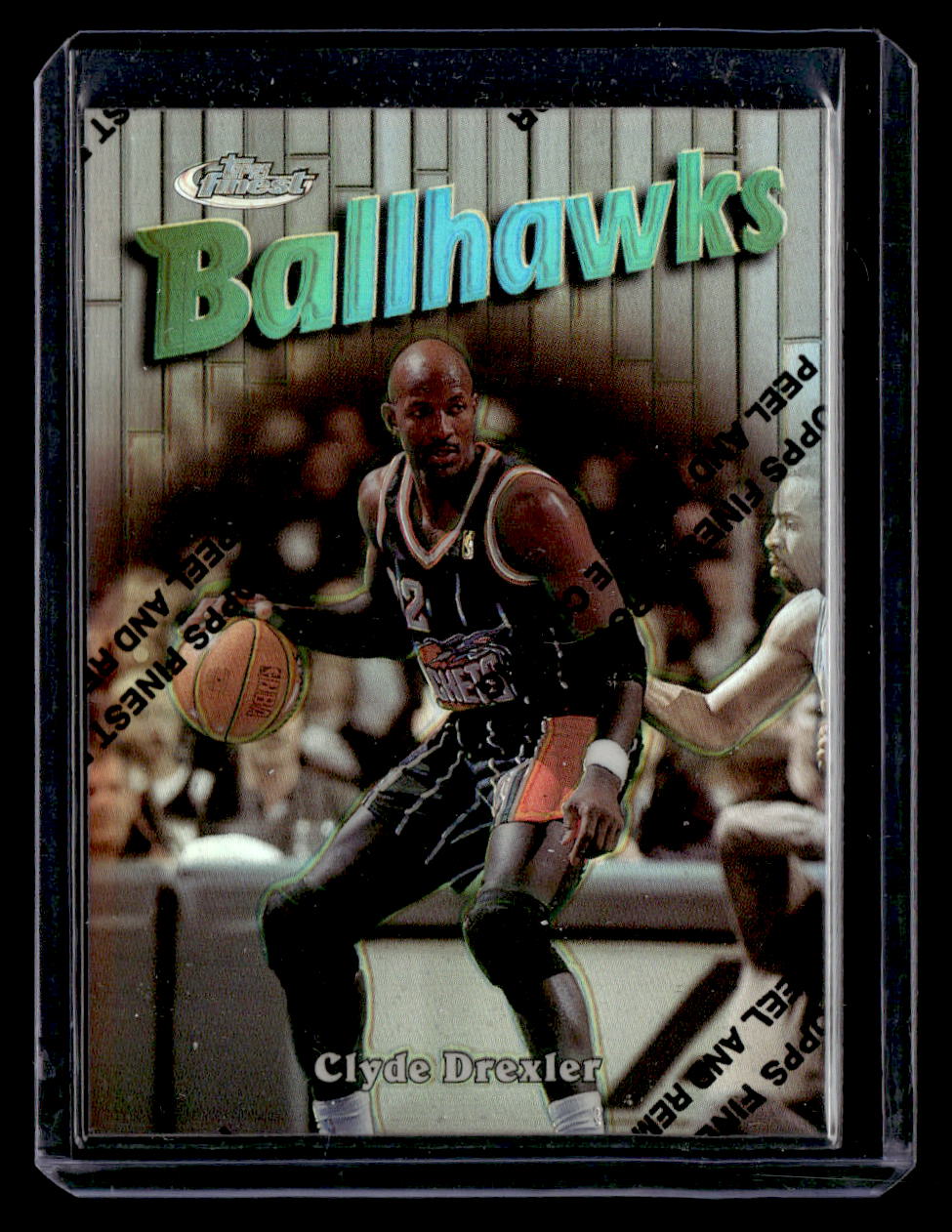 1997 Topps Finest #151 Clyde Drexler Refractor /1090