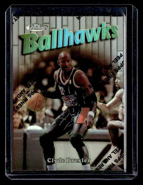 1997 Topps Finest #151 Clyde Drexler Refractor /1090