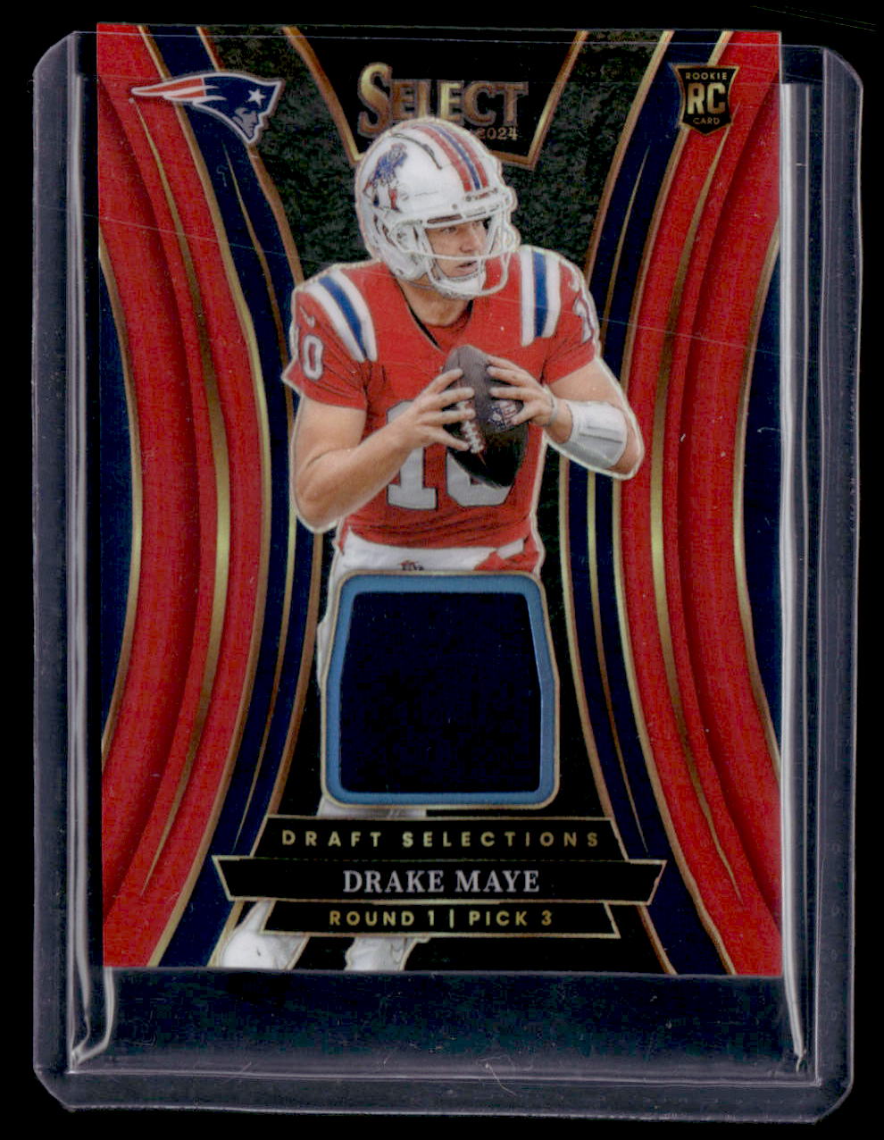 2024 Panini Select #DSM-DME Drake Maye Red Draft Selections