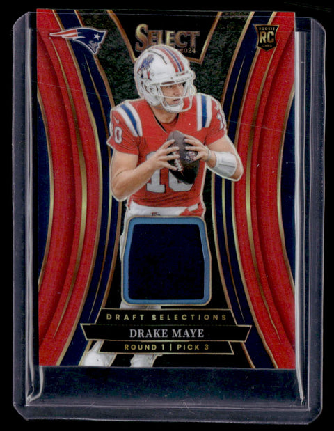 2024 Panini Select #DSM-DME Drake Maye Red Draft Selections