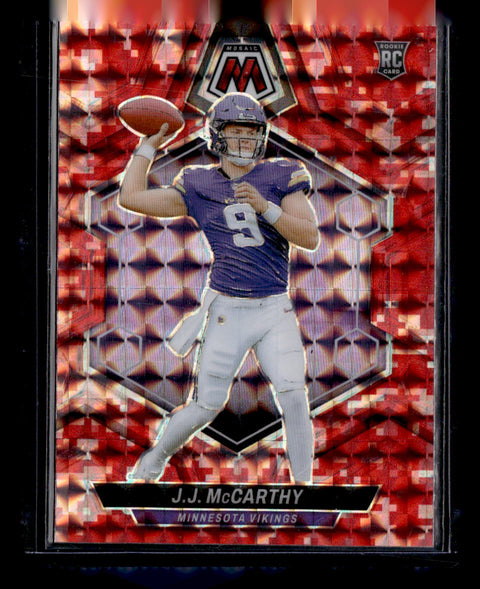 2024 Panini Mosaic #310 J.J. McCarthy Red Camo
