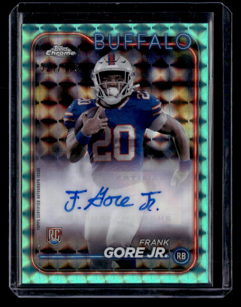 2024 Topps Chrome #260 Frank Gore Jr. Aqua Refractor #/199