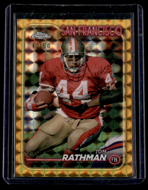 2024 Topps Chrome Sapphire Edition #181 Tom Rathman Gold Sapphire #/50