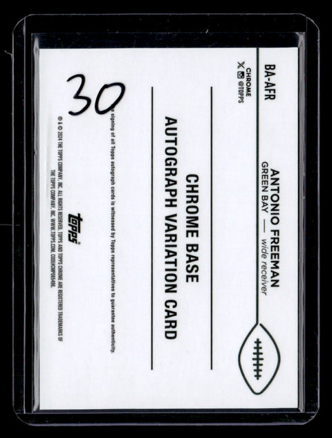 2024 Topps Chrome #RA-AFR Antonio Freeman Gold Geometric Auto /50