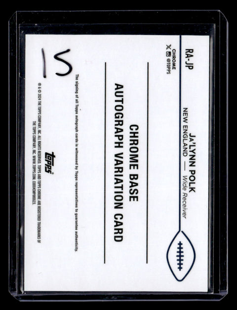 2024 Topps Chrome #RA-JP Ja'Lynn Polk Yellow Geometric /75
