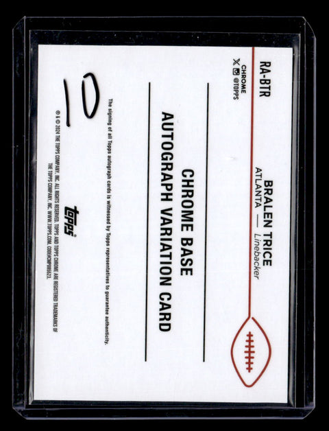 2024 Topps Chrome #RA-BTR Bralen Trice Yellow Geometric /75
