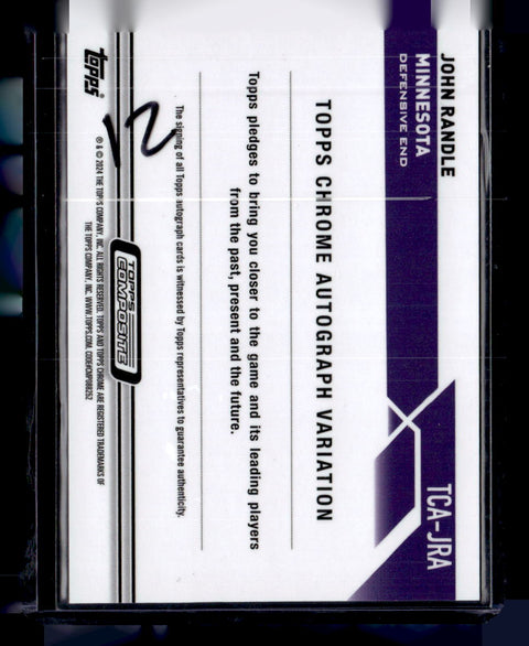 2023 Topps Composite #TCA-JRA John Randle Blue Auto /150