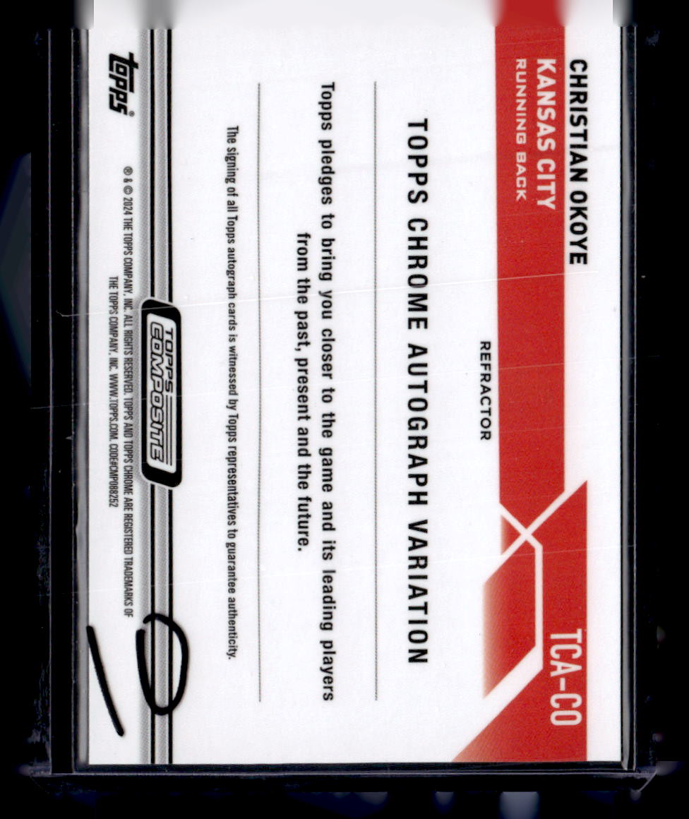 2023 Topps Composite #TCA-CO Christian Okoye Autographs