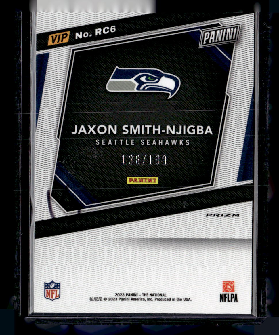 2023 Panini National VIP #RC6 Jaxon Smith-Njigba Red Cracked Ice /199