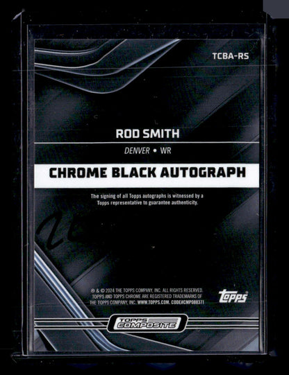 2023 Topps Composite #TCBA-RS Rod Smith Topps Chrome Black Autographs