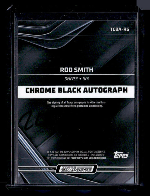 2023 Topps Composite #TCBA-RS Rod Smith Topps Chrome Black Autographs
