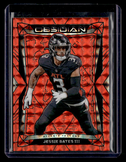 2024 Panini Obsidian #10 Jessie Bates III Orange Flood /24