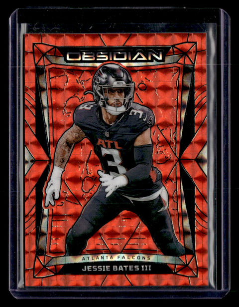 2024 Panini Obsidian #10 Jessie Bates III Orange Flood /24