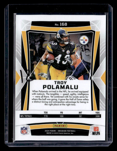 2024 Panini Obsidian #168 Troy Polamalu Pulsar