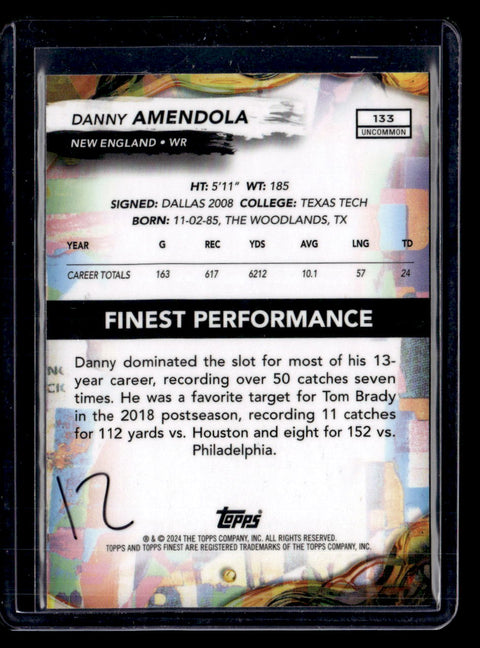 2024 Topps Finest #133 Danny Amendola Purple /200