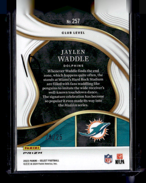 2023 Panini Select #257 Jaylen Waddle Disco /25