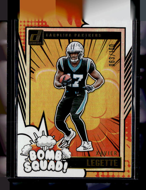 2024 Donruss #24 Xavier Legette Bomb Squad Holo #/100