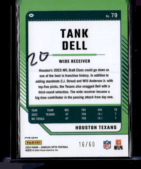 2024 Donruss Optic #79 Tank Dell Purple /60