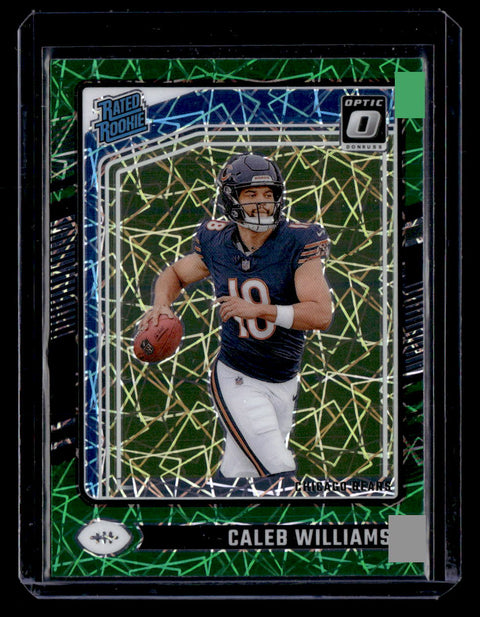 2024 Donruss Optic #201 Caleb Williams Teal Velocity