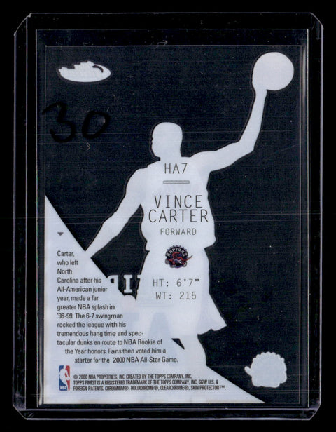 200 Topps Finest #HA7 Vince Carter Heirs To Airs